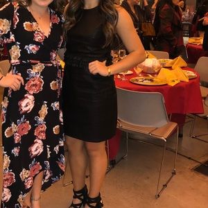 Julie brown pleather black dress size 4